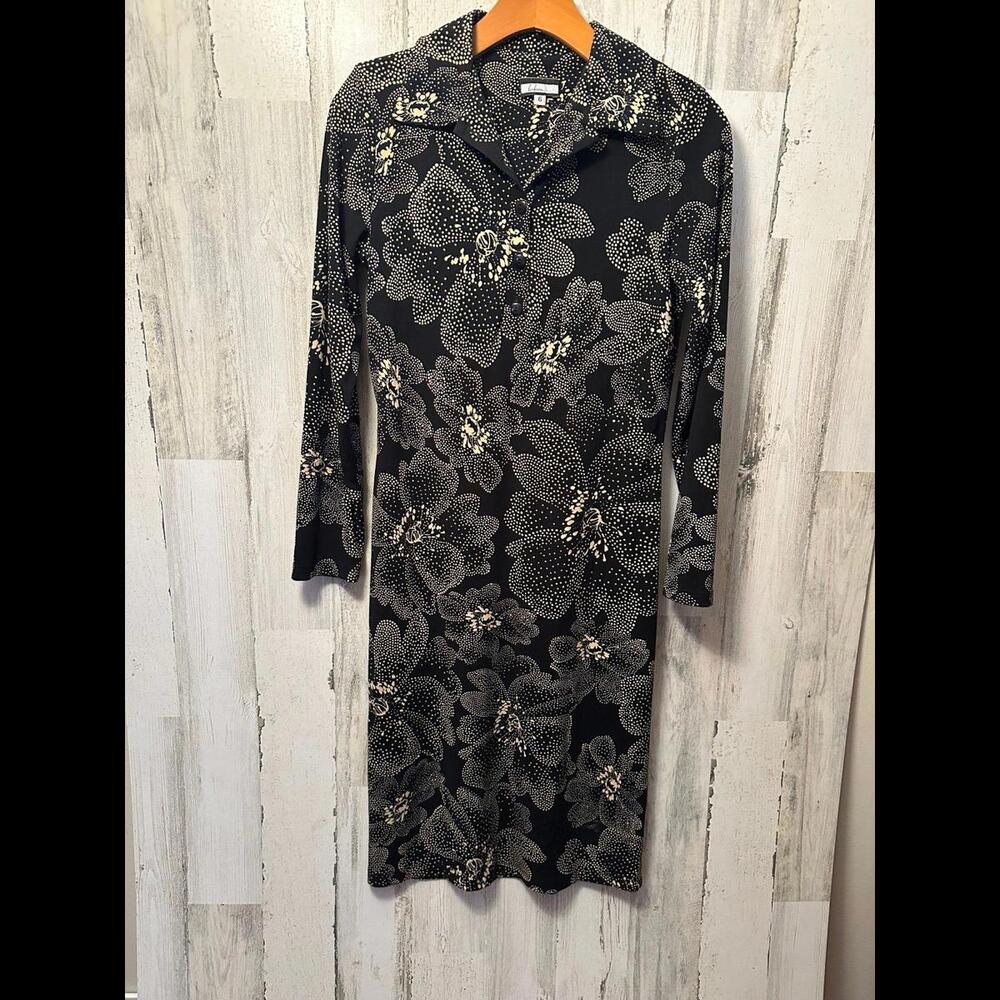 Believe Black Button Down Shirt Dress 6 Midi [COPY]